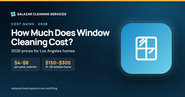 Window cleaning cost guide for Los Angeles homes, 2026 prices